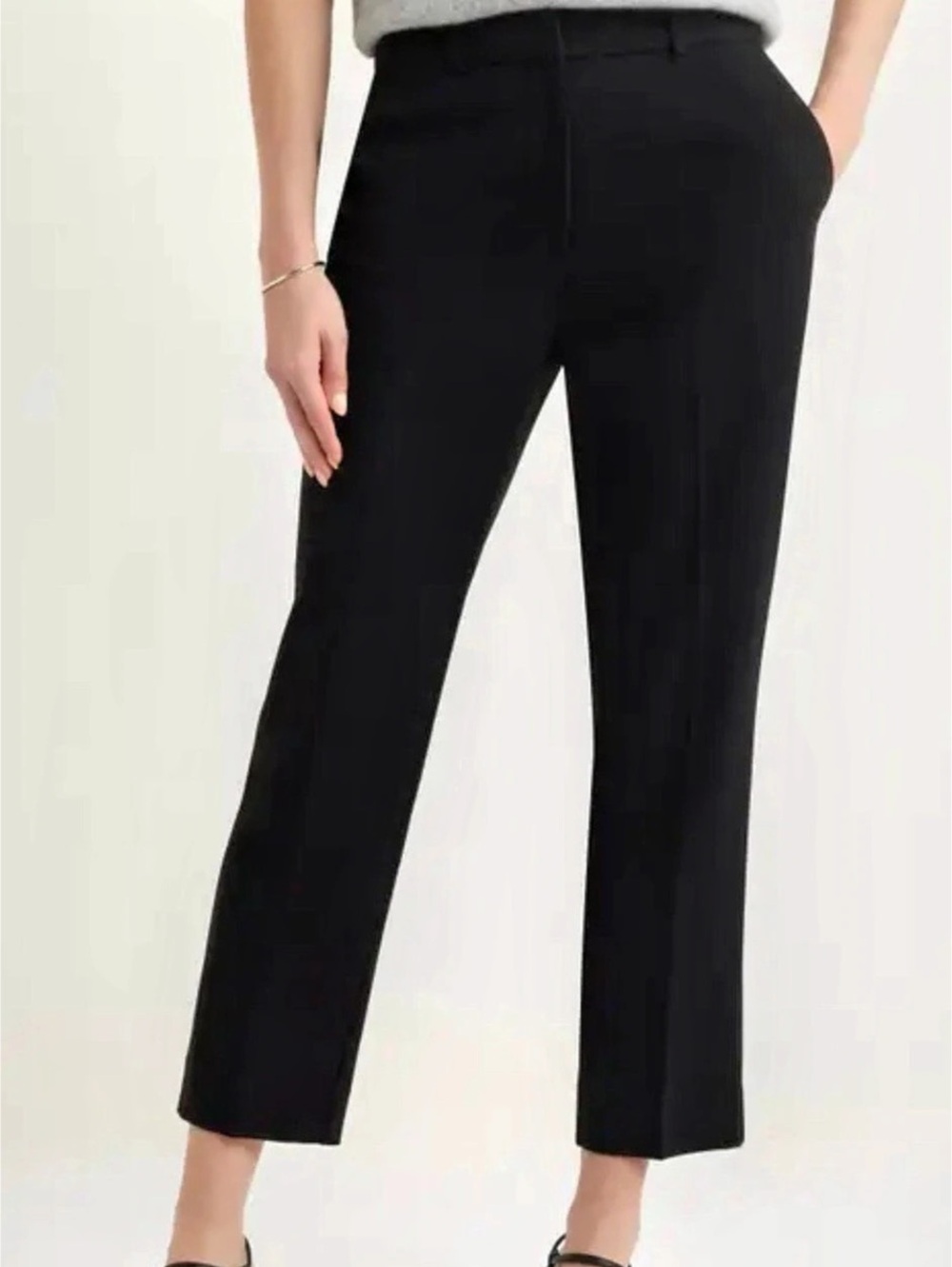 New York & Company Straight Leg Pants in Black Size 18